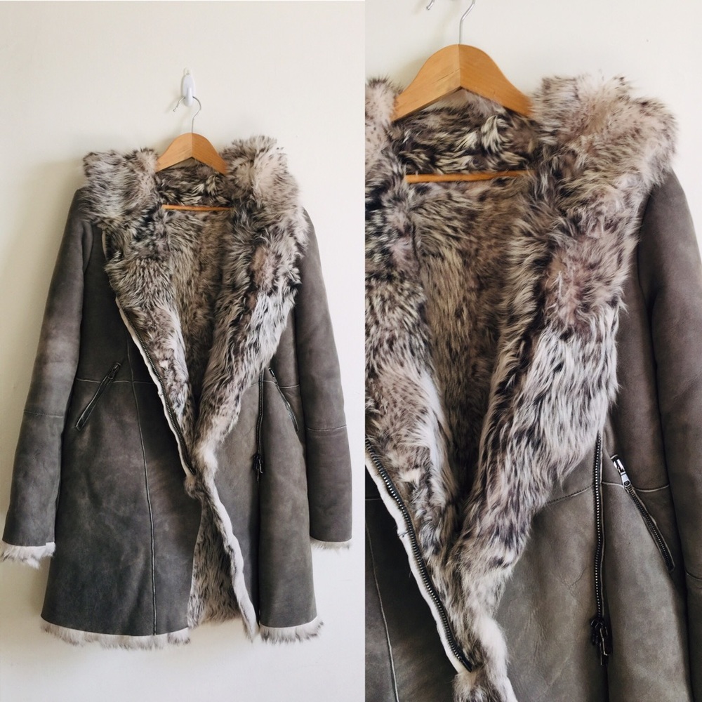 Stunning Shearling coat. Fatigue green. Price firm